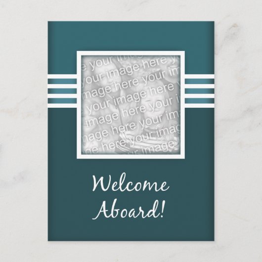 welkom aan boord briefkaart (Voorkant)