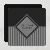 welkom aan boord (diamantStriped) Kaart (Voorkant / Achterkant)
