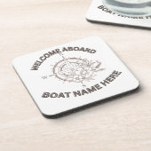 Welkom aan boord kussens bier onderzetter (Linkerzijde)