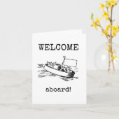 Welkom aan boord, nieuwe medewerker, teamlid Kaart (Gele Bloem)