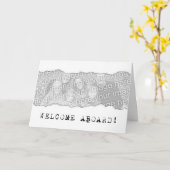 welkom aan boord! (paginascheur) kaart (Gele Bloem)