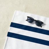 Welkom aan boord van aangepaste boot naam nautisch strandlaken (In situ)