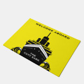 Welkom aan boord van de boot deurmat (Schuin)