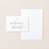 welkom aan boord van een anker folie kaarten (Display)