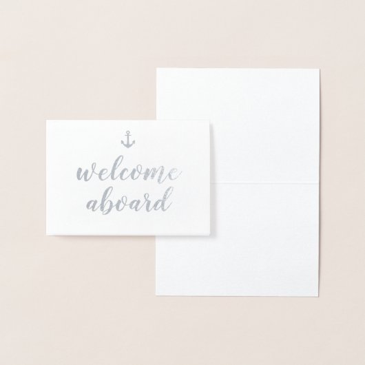 welkom aan boord van een anker folie kaarten (Display)