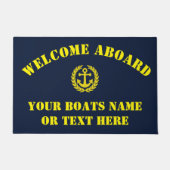 Welkom aan boord van scheepvaartanker deurmat (Voorkant)