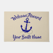 Welkom aan boord van zeeschepen, naamanker deurmat (Voorkant)