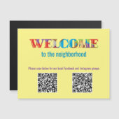 WELKOM aan de Buurbrievenbus Mailable Magnet (Voorkant / Achterkant)