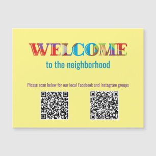 WELKOM aan de Buurbrievenbus Mailable Magnet