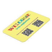 WELKOM AAN de buurt Magneet (Linkerzijde)