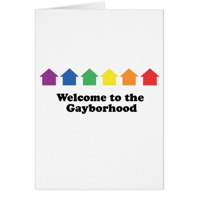 WELKOM AAN DE GAYBORHOOD (Voorkant)