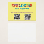 WELKOM aan de kaart van het Profiel van de Buurgro (Voorkant /achterkant)