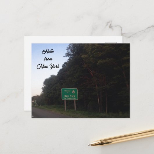 WELKOM AAN DE NIEUWE STAAT VAN YORK BRIEFKAART (Voorkant / Achterkant in situ)