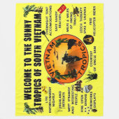 WELKOM AAN DE ZONNY TROPICS VAN VIETNAM FLEECE DEKEN (Voorkant)