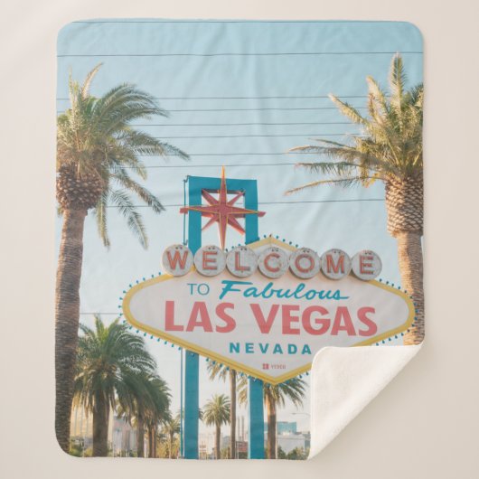 WELKOM AAN LAS VEGAS SHERPA DEKEN (Voorkant)