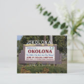 WELKOM AAN OKOLONA BRIEFKAART (Staand voorkant)
