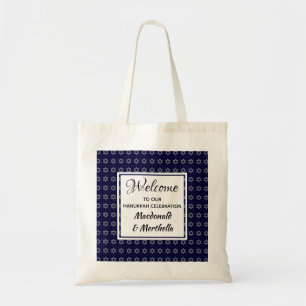 WELKOM AAN onze Hanukkah Celebration Custom Tote Bag