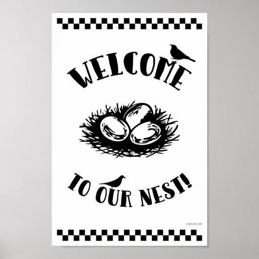 WELKOM AAN ONZE NEST! POSTER (Voorkant)