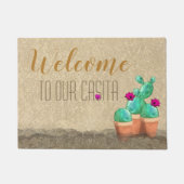 WELKOM AAN onze zuidwestelijke Kaspische cactus Deurmat (Voorkant)