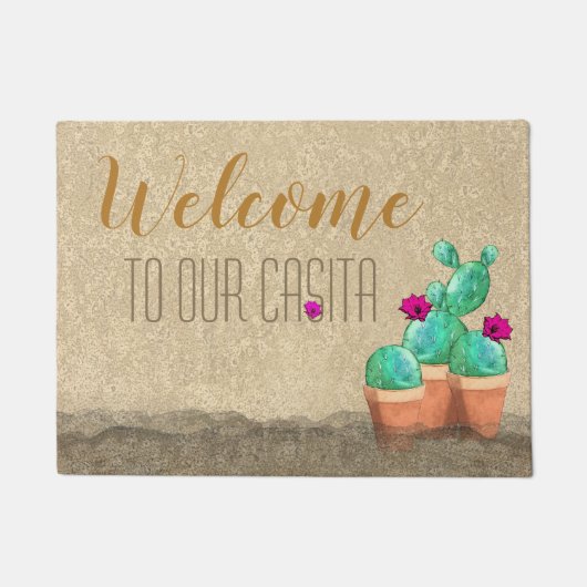 WELKOM AAN onze zuidwestelijke Kaspische cactus Deurmat (Voorkant)