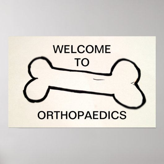 WELKOM AAN ORTHOPEDICS - POSTER (Voorkant)