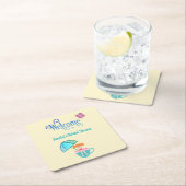 Welkom Aangepaste Naam Bruidsmeisjesontbijt Theeko Kartonnen Onderzetters (Insitu)