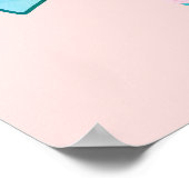 Welkom aangepaste naam geboorthday Party Teacup Gi Poster (Hoek)