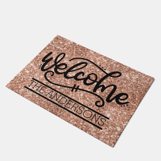 Welkom aangepaste reeks deurmat (Schuin)