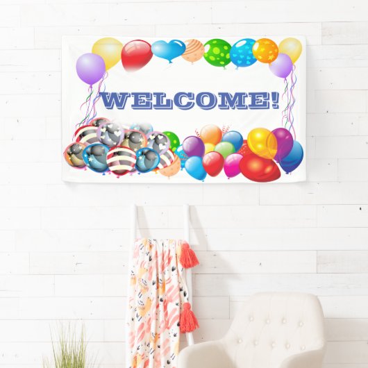 Welkom aangepaste Vinyl Banner 3' x 5' Banner (Insitu)