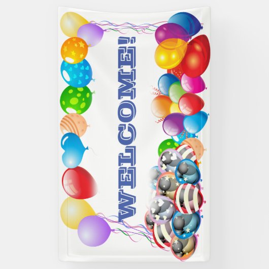 Welkom aangepaste Vinyl Banner 3' x 5' Banner (Verticaal)