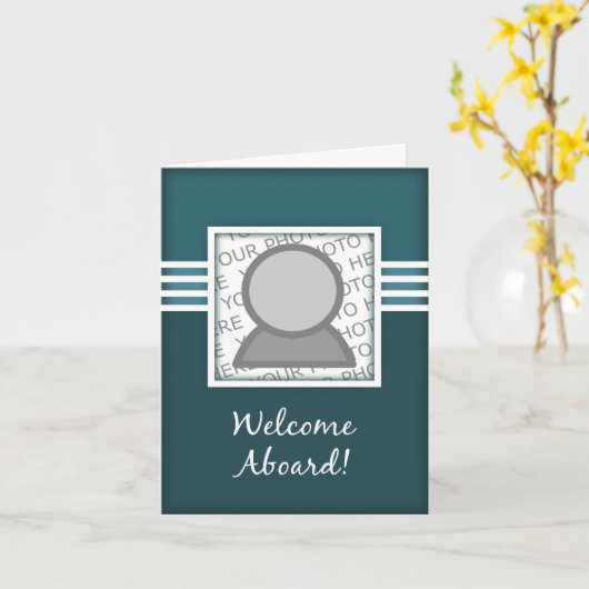 Welkom Aankomst Foto Kaart (Gele Bloem)