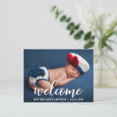 Welkom Aankondiging Nieuwe Baby Modern (Staand voorkant)