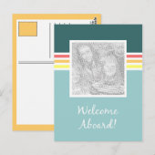 Welkom Aboard-fotokaart Briefkaart (Voorkant / Achterkant)