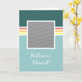 Welkom Aboard-fotokaart Kaart (Gele Bloem)