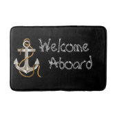 WELKOM ABOARD Nautical Personalized Mat (Voorkant)