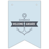 Welkom Aboard! Nautisch thema. Vlaggetjes (Tweede vlag)