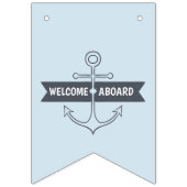 Welkom Aboard! Nautisch thema. Vlaggetjes (Eerste vlag)