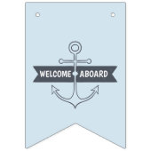 Welkom Aboard! Nautisch thema. Vlaggetjes (Derde vlag)