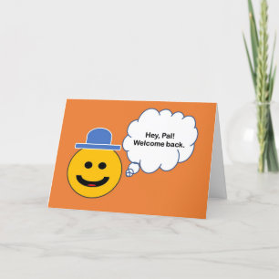 Welkom achterkaart feestdagen kaart