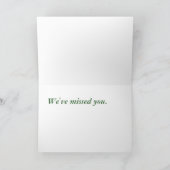 Welkom AchterKaart met Gele Rozen Kaart (Binnen)