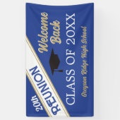 Welkom achterklasse reunion Banner (Verticaal)