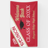 Welkom achterklasse reunion Banner (Verticaal)