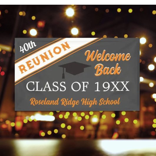 Welkom achterklasse reunion Banner