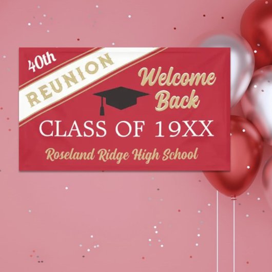 Welkom achterklasse reunion Banner
