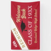 Welkom achterklasse reunion Banner (Verticaal)