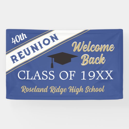 Welkom achterklasse reunion Banner (Horizontaal)