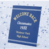 Welkom achterste klasgroep reclamebord met voetstuk