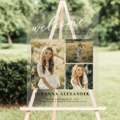 Welkom Acrylic Modern 3 foto's Afstuderen Acryl Bord