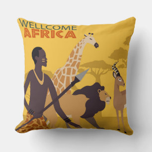 Welkom Afrika Worp Kussen
