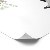 Welkom Afrikaanse Amerikaanse bride en Groom Weddi Poster (Hoek)